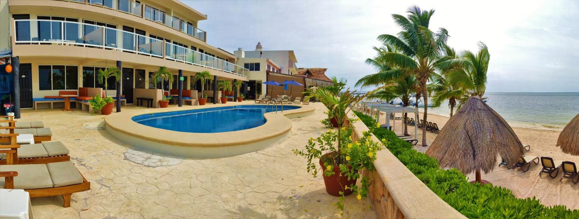 Hacienda Morelos Beachfront Hotel プエルト・モレロス エクステリア 写真