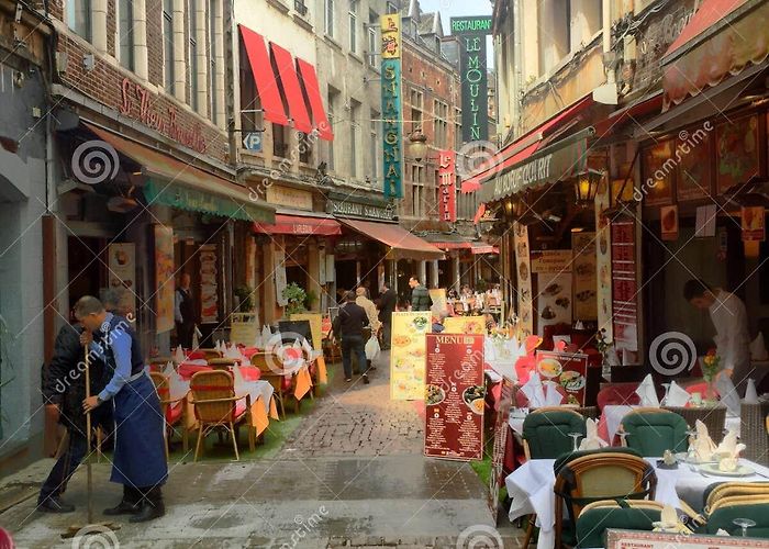 Rue des Bouchers Rue Des Bouchers in Brussels Editorial Image - Image of exterior ... photo