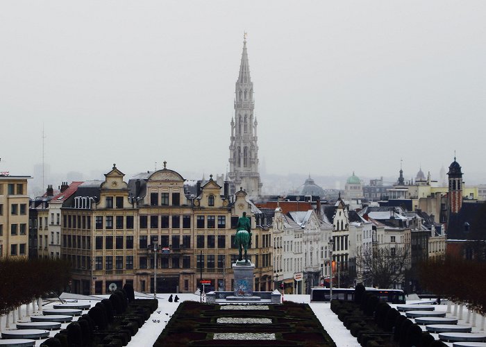Mont des Arts View from Brussels Mont des Arts, in winter : r/pics photo