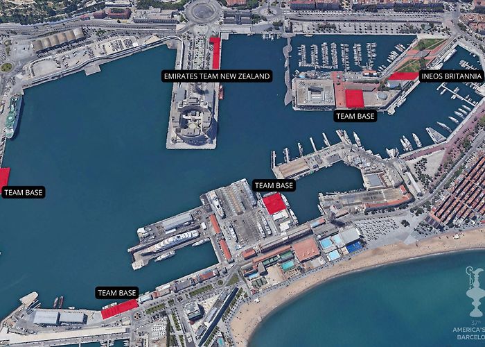 America's Cup Port Defender and Challenger first to pick Barcelona team base locations photo