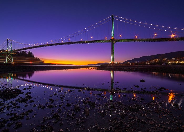 Lion Gate Bridge The Lions Gate Bridge from North Vancouver. It was built by the ... photo