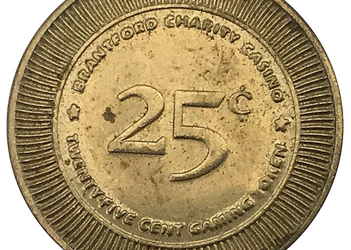 Brantford Charity Casino 25 Cent Gaming Token - Brantford Charity Casino - Canada – Numista photo