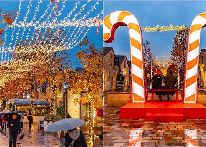 Bercy Village Christmas lights 2023-2024: candy cane skies and Christmas tales ... photo