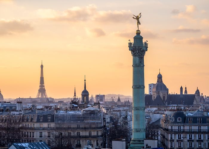 Bastille Paris, France: enjoying the sunset from Bastille – Pierre P ... photo