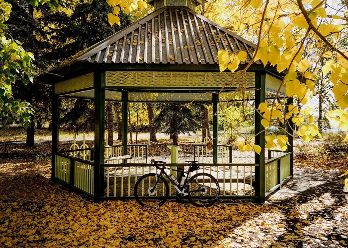 Carburn Park Gazebo over by Carburn Park during a crunchy fall bike ride : r ... photo