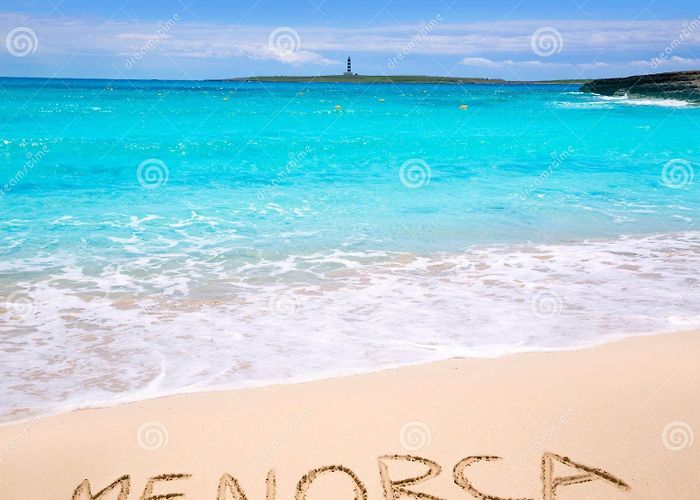 Illa de l'Aire Lighthouse Menorca Punta Prima Far Illa Del Aire Island Lighthouse Stock ... photo