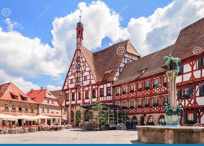 Rathausplatz Forchheim Old Town editorial stock photo. Image of franconia ... photo