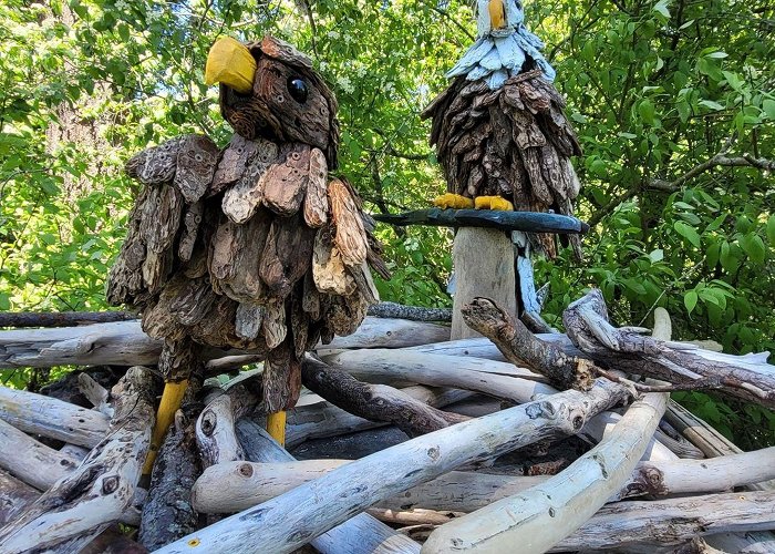 Esquimalt Lagoon Migratory Bird Sanctuary Outside Victoria, a mysterious flock of creatures built from ... photo