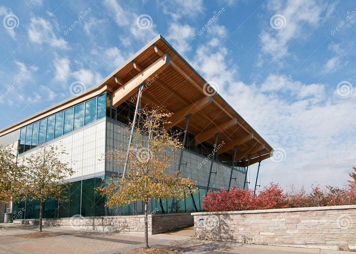 Angus Glen Community Centre and Library Community Swimming Pool Building Stock Photo - Image of windows ... photo