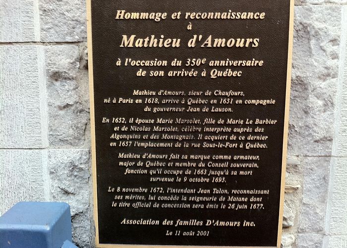 Laurier Quebec Biography – DAMOURS (d'Amours) DE CHAUFFOURS, MATHIEU – Volume I ... photo