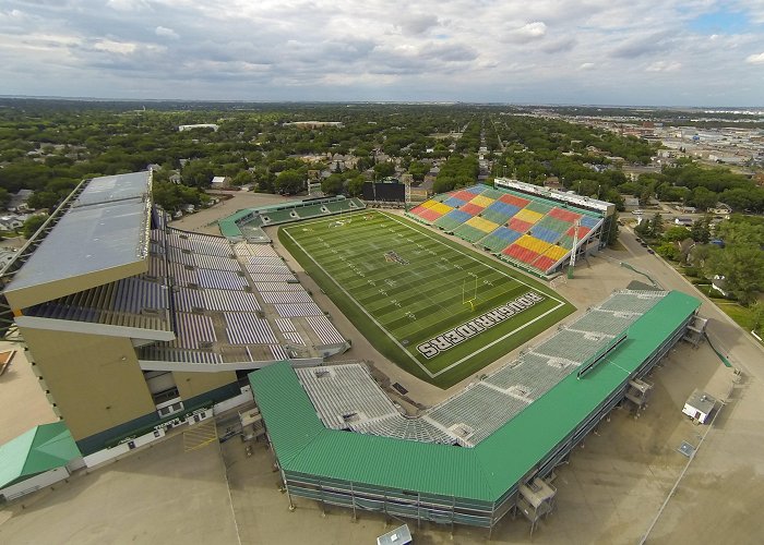 Mosaic Stadium at Taylor Field Old Mosaic Stadium By Drone : r/CFL photo