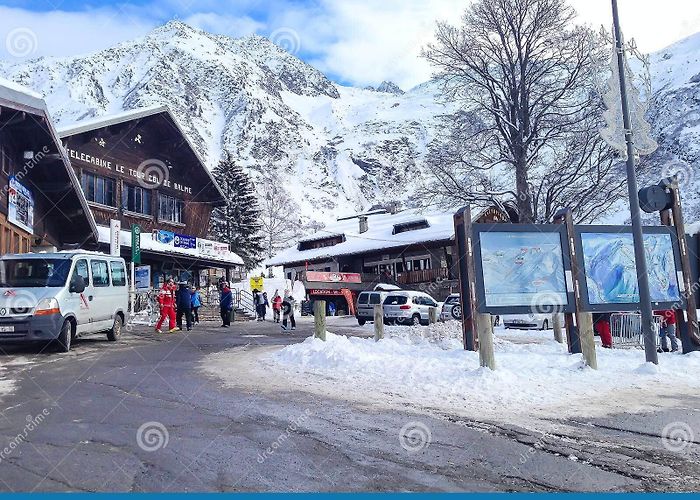 Col de Balme Ski Lift Ski Lift Station, Chamonix, France Editorial Photography - Image ... photo