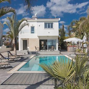 Villa Adaman - Stunning 3 Bedroom Seafront Villa With Pool - Close To The Beach アヤナパ Exterior photo