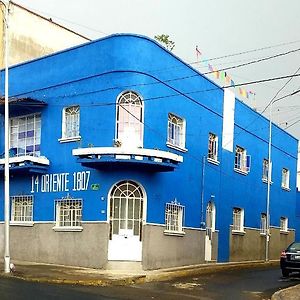 ホテル Hostal Azul Puebla Barrio El Alto Exterior photo