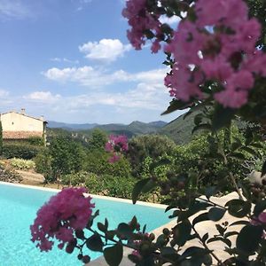 Saint-Laurent-le-Minier Gite En Cevennes Du Sud, Bergerie Restauree Au Rez De Jardin D'Une Bastide Avec Piscine, Vue Exceptionnelle, Authenticite Et Confortヴィラ Exterior photo