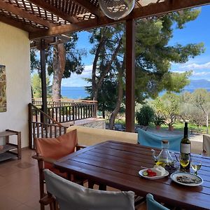 テオロゴス Stunning Evia Sea View Country Houseヴィラ Exterior photo