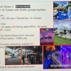60Pax 9Br Villa Kids Swimming Pool, Ktv, Bbq N Pool Tables Near Spice Arena Penang 9800 Sqft バヤンレパス Exterior photo