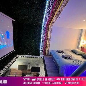 Capsule Safari - Jacuzzi - Nintendo Switch - Netflix & Home Cinema - Pouf Geant - Filet Suspendu ドゥエー Exterior photo