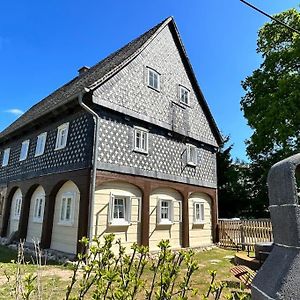 Großschönau Ferienhaus Hexe Mit Whirlpool, Sauna, Gartenヴィラ Exterior photo