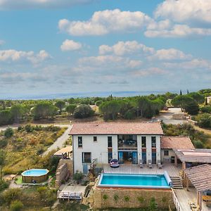 5-Star Luxury Hilltop House With Heated Salt Pool And Hot Tub, Close To Carcassonne アラゴン Exterior photo