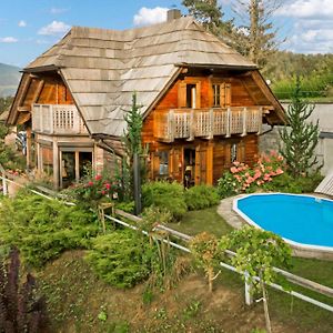 Chalet Podgorje With Pool - Happy Rentals スロヴェニ・グラデツ Exterior photo