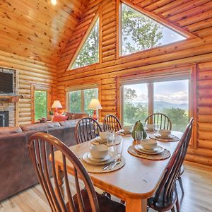 Scenic Sylva Log Cabin With Sunset And Mountain View!ヴィラ Exterior photo