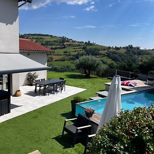 Brullioles Maison Et Piscine Chauffee, Vue Monts Du Lyonnaisヴィラ Exterior photo