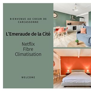 カルカソンヌL'Emeraude De La Cite - Netflix - Fibre - Proche Cite - Climアパートメント Exterior photo