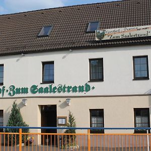 ホテル Gasthof & Pension Zum Saalestrand Bad Dürrenberg Exterior photo