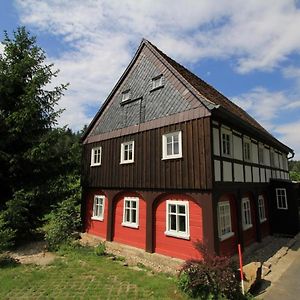 Oberlausitzer Ferienhaus Gebirgshaeusl Jonsdorfヴィラ Exterior photo